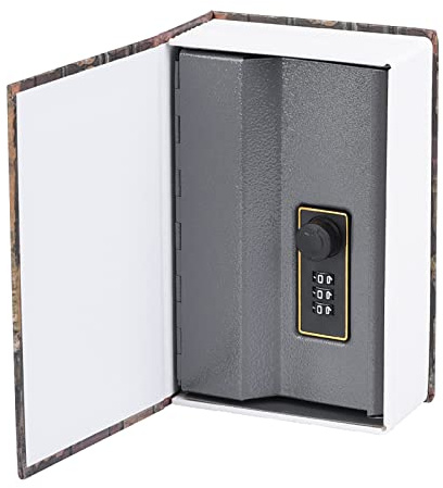 Coffre-fort de Livre, Coffre-fort de Luxe Exquis, Métal Haut de Gamme pour l'argent Bijoux Lettres d'amour Cadeaux d'amour Journaux Secrets (Aimer)