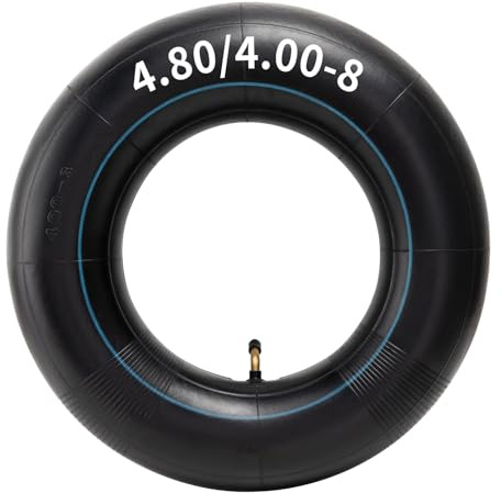 4.80/4.00-8 Zoll Schlauch für schubkarrenrad, Heavy Duty 4.80-8/4.00-8 Innenschlauch mit TR87 Winkelventil für Schubkarren, Rasenmäher, Schiebekarre und mehr für 4.8-8/4.0-8 480/400-8 Reifen 1 Stück