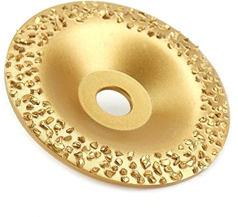 SkyjOy Disco Desbaste Hormigon 100 mm 4 Pulgadas Partículas recubiertas de Diamante Disco de molienda Rueda Orificio de Eje Convexo 16 mm for pulir Piedra, neumáticos y Caucho Disco Diamante