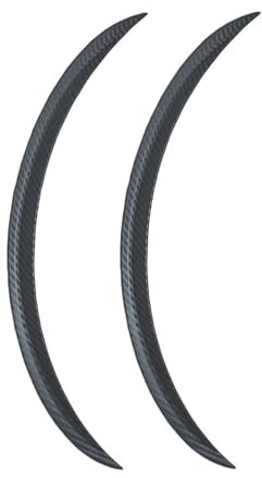 Paraspruzzi 2 Pezzi Universal Car Truck Body Per Fender Passaruota In Gomma Sopracciglio Labbro Anti-graffio Striscia Adesivo Mud Flaps Guard Paraschizzi(Carbon Fiber 43cm)