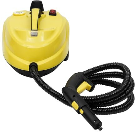 Limpiador a vapor, 2000 W, con 13 accesorios, tanque, 1,8 l, escoba de vapor, cepillo giratorio de 360 grados, para alfombras, muebles, telas, automóviles y más