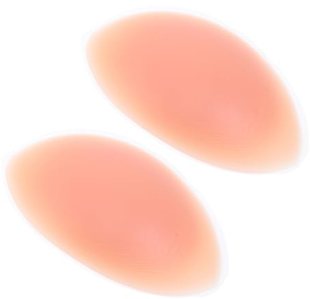 BESPORTBLE Imbottitura 2 Pezzi per Reggiseno in Silicone Riutilizzabile Colore Kaki per Reggiseni Trasparenti e Costumi da Bagno Sotto Magliette