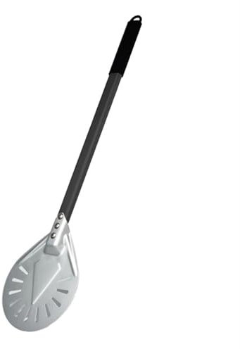 ZWCSHUU Pelle à Pizza perforée à Long Manche de 7/8/9 Pouces Pelle à Pizza en Aluminium avec poignée antidérapante Pelle à Pizza Aluminium(7 inch Long Handle)