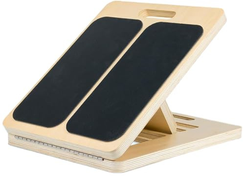 Wadendehner Aus Holz Slant Board Schrägbrett Und Balance Board Professionelles Wadendehner Für Kniebeugen Muskeldehnung Fitnessstudio Und Outdoor-Gebrauch