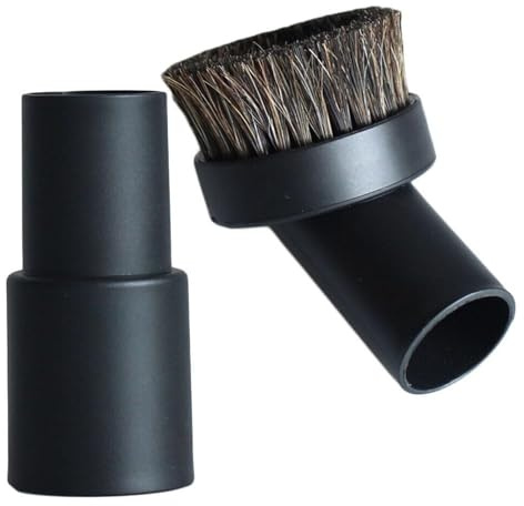 Dusting Brush Attachment for Round Vacuum Cleaners - Ideal Replacement Tool for Furniture, Blinds, Ceiling Fans & Hard-to-Reach Areas