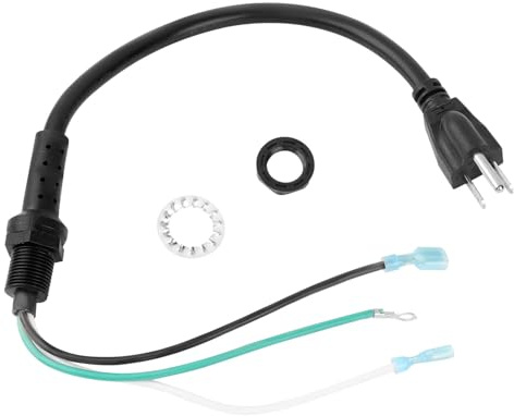 100641 Power Cord Replacement for ProTeam Backpack Vacuum, 14 AWG Cord Assembly with Pigtail 3 Wire, Nut & Washer, Compatible with Super CoachVac, MegaVac, AviationVac, QuietPro BP, LineVacer