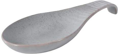 CER Kitchen, Utensil Rest for Cooking, European Style Spoon Rest for Countertop, Teaspoon Rest for Kitchen, Compact Size 2.4 X 22.2 X 9.2 Cmeramic Spoon Rest, Spoon Hold