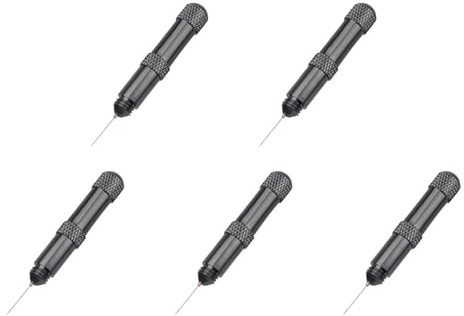 Iyalezirk 5X Mini Ago Applicatore di Colla In Metallo per Hobby, Modellismo e di Piccole Parti