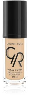 GOLDEN ROSE Total Cover 2-in-1 Foundation & Concealer 01 Porzellan