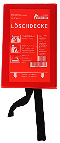 EXDINGER Feuerlöschdecke 120x120 cm in Kunststoffbox gemäß DIN EN 1869:2001 (auch für Fettbrände)