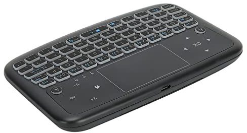 Mini tastiera wireless, tastiera wireless portatile 2.4G con touchpad, tastiera da gioco retroilluminata Air Mouse combinato, per HTPC, Smart TV, PC, laptop