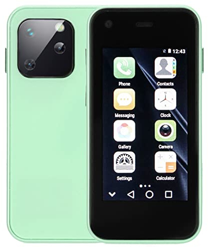 Sxhlseller Entsperrtes Smartphone, Smartphone, Tragbares Telefon, 2,5-Zoll-HD-Touchscreen, Leichtes Mobiltelefon, 1 GB RAM, 8 GB ROM, Smartphone für Studenten(Grün)