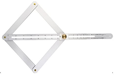 WJJ Multifunzionale Universale a soffitto Trimming Angolo Diagonale Righello Scala ad Alta precisione Gomitolo Lavorazione del Legno Righello