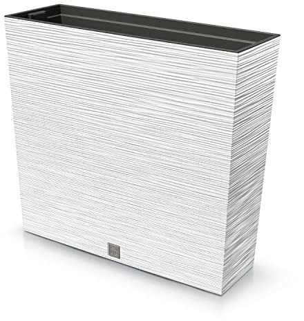 Prosperplast Pot de Fleurs Furu Case Tower - Blanc