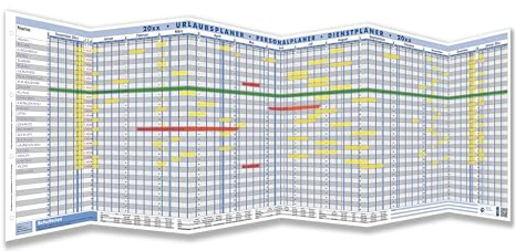 2025 Profi Urlaubsplaner Personalplaner 35 Mitarbeiter