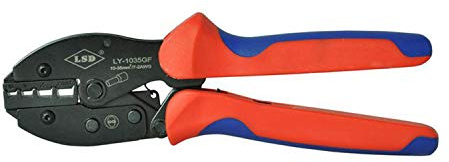 Abisolierzange/-schneider/-crimpzange Handcrimpzange ， Aderendhülsen-Crimpzange zum Crimpen von Aderendhülsen 10-35mm² für Abisolieren elektrischer Drähte und für Schneiden von Kabeln