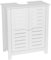 TENDANCE - Meuble sous lavabo MDF 2 Portes 1 Etagere Interieure - santorin