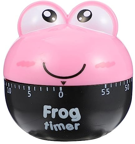 MAGICLULU Mechanischer Timer Küchentimer Kochzeit-Erinnerung Froschform Countdown-Studie