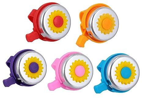 BESPORTBLE 2 Set di Campanelli per Bici Unici per Ragazze Realizzati in Plastica Resistente alle Intemperie Campanello per Scooter Forniture per Bici 5 Pezzi * 2