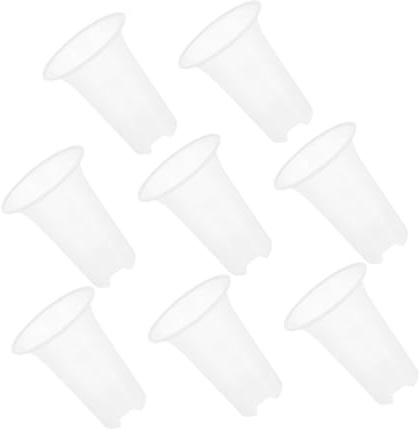 Toyvian 8pezzi Vasi Trasparenti in Pp Contenitori Per Fiori Per Piante Da Interno Come Spatifillo e Serpentaria Vaso Per Piante Vaso Da Giardinaggio Per Vivai