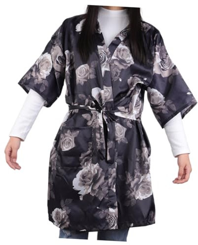 DEARMAMY Robe Parrucchiere Mantello Protettivo per Clienti Telo Traspirante per Spa Accessorio per Colorazione e Taglio