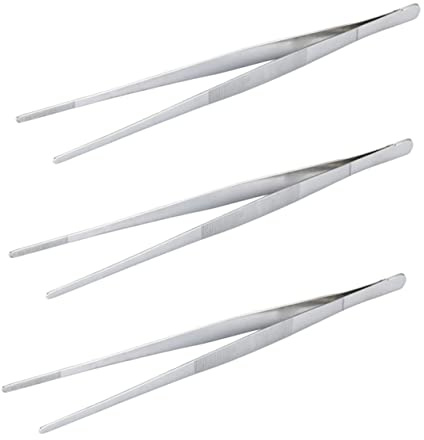 Alipis 3pcs Food Clips Small Steak Clamps for BBQ Grill for Fishbone Handling and Meat Serving