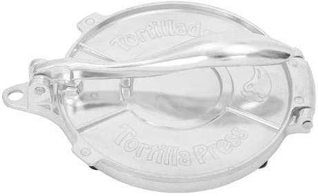 HIAKDOFT Prensa Manual de Tortillas de Aluminio de Molde para Masa de Empanadillas y Tacos Duradera Máquina Doméstica para Tortillas Mexicanas Fácil de Limpiar y Ajustar Grosor