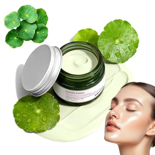 Colour Correcting Cream with Centella Asiatica, Tiger Grass Colour Correcting Cream, Colour Corrector For Face, for Face to Neutralise Redness, Green Colour Corrector, Hydrating Makeup Base Primer