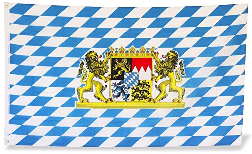 Flagge Deutschland Bayern mit Löwe - 90 x 150 cm