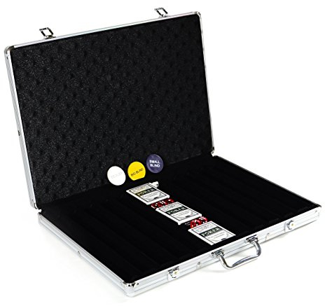 Nexos Trading Pokerkoffer leer + Poker Zubehör für bis zu 1000 Pokerchips