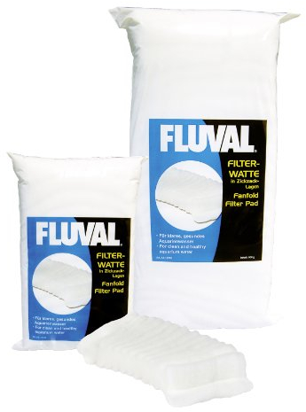 Fluval Filterwatte, fein filterndes Medium für kristallklares, sauberes Wasser, für Aquarienfilter, für Meerwasser geeignet, 500g