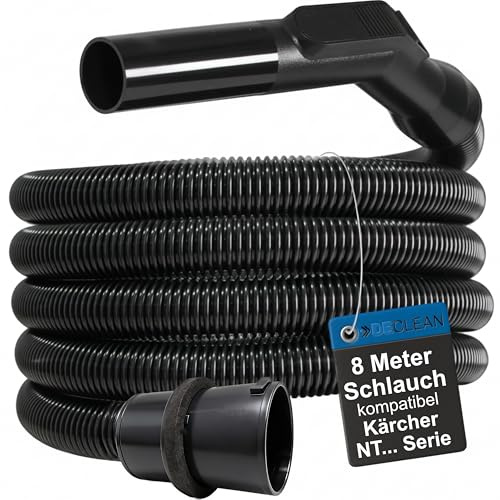 8 m Saugschlauch kompatibel mit Kärcher NT 14/1 NT 25/1 NT 27/1 NT 35/1 | DeClean passend für Kärcher NT 40/1 NT 45/1 NT 48/1 NT 55/1 NT 65/2 NT 301 NT 351 NT 360 NT 361 362 501 551 Staubsauger