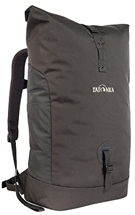Tatonka 34l Daypack Grip Rolltop Pack - Rucksack mit Rollverschluss und 15 Laptopfach - Tagesrucksack für Frauen und Männer - 34 Liter (titan grey)