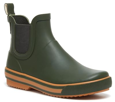 Rocket Dog Women's Rainbow Rubber Rain Boot, Green, 5 UK