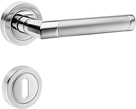 ck-tuerbeschlaege Hochwertige Bicolor Rosettengarnitur Core 2 (BB Buntbart)