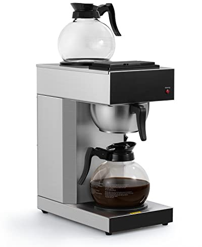 SYBO Chaudière à eau et distributeur en acier inoxydable de qualité commerciale 15 litres 100 tasses pour restauration et restaurants (15 L)