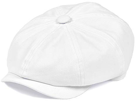 BOTVELA Herren Newsboy Flat Cap 100% Baumwolle Gatsby Ivy Golf Cabbie Hat