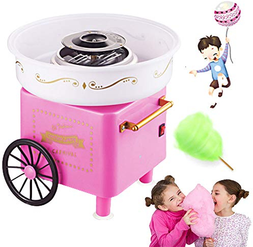 Nostalgia Cotton Candy Machine, DIY Cotton Candy Maker Electric Marshmallow Machine for Kids with Scoop And Sugar Stick Creative Festival Gift,B