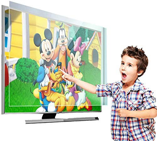 JHNEA 49 Pouces Anti Lumière Bleue TV Protecteur D'écran, Téléviseur Protège-écran pour LCD, LED at Plasma TV, Qui Soulagent La Fatigue Oculaire De L'ordinateur Et Vous Aident à Mieux Dormir,49 inch