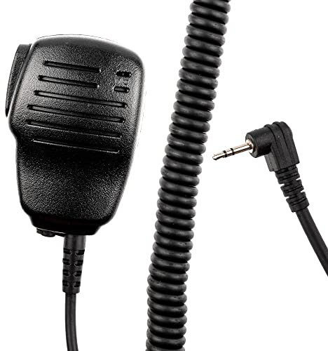 Handmikrofon Funkgerät | Lautsprechermikrofon für Motorola TLKR Reihe | Zubehör für Funkgeräte T82 Extreme und Vielen Mehr | 1-Pin Anschluss mit Verstellbarem Clip | 00181
