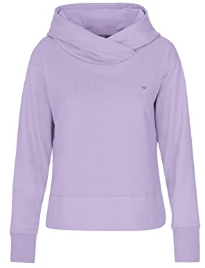 Trigema Damen Dünner Kapuzenpullover,Flieder,XS