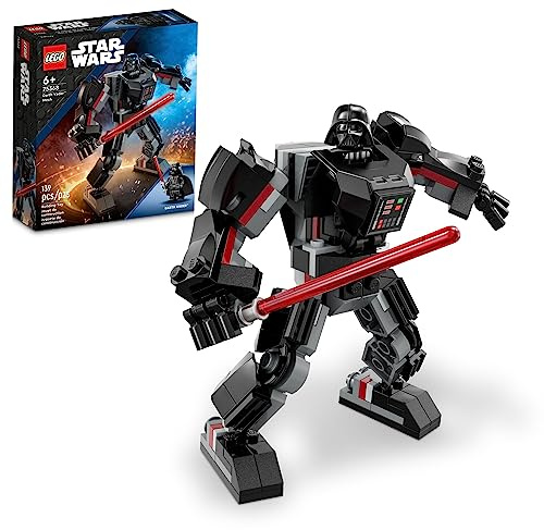LEGO Star Wars Darth Vader Mech 75368 Star Wars Actionfigur zum Zusammenbauen, dieses Sammlerstück Star Wars Spielzeug für Kinder ab 6 Jahren verfügt über ein aufklappbares Cockpit, baubares