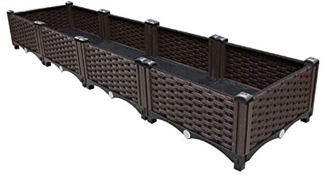 HASMI Maceta Interior Macetas con Drenaje Grande de plantación hogar de Materiales plásticos Caja Azotea Trough plantones de hortalizas Jardineras Exterior