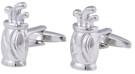 Beydodo Manschettenknöpfe Herren Hemd, Personalisierte Manschettenknöpfe Golftasche Silber Cufflinks Shirts Men mit Manschettenknöpfe Box
