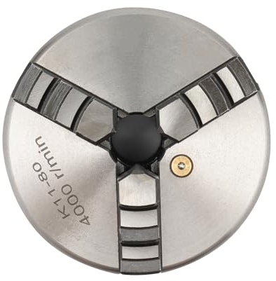 3 Backenfutter Drehfutter, Selbstzentrierendes Drehfutter, 80mm, 4000r/min, Hohe Präzision, Einstellbar Auf Positive/Negative Spannbacken, Für Drechselmaschine