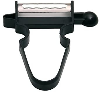 Pelapatate Pelaverdure Affettatrice Tritatutto Taglia Julienne Utensili for grattugia in acciaio inossidabile Set di pelapatate Magic Trio Accessori for la cucina pelapatate(Black)