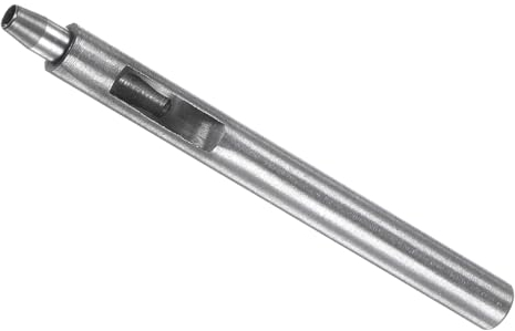 CoCud Leder Lochzange, 4,5 mm Knopfdurchmesser, 10 mm Schaft, Stahl Rundlochzange Nieten Setzer - (Anwendungen: für Lederhandwerk DIY Bekleidung Stoff)