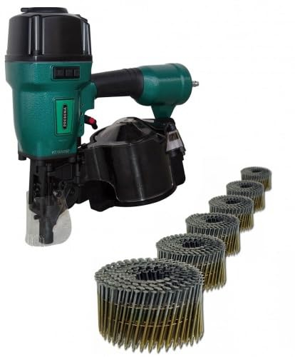 Prebena Druckluft Coilnagler 7F-CNW90 45-90mm + 7200 Coilnägel 2,5x65 Ring blank