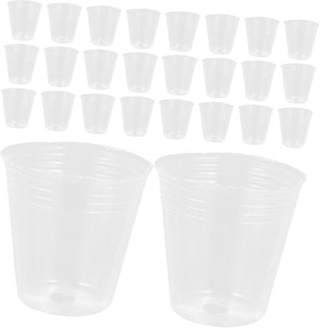 Macetas de Vivero Transparentes Transpirables Pp 50 Piezas para Plantas