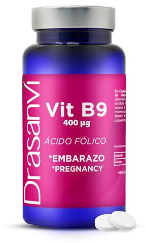 AMAZON VITAMINA B9 400µG ACIDO FOLICO 90 COMPRIMIDOS DRASANVI